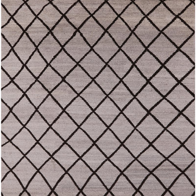 Tapis noir / brun Luman