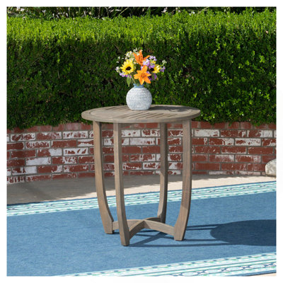 27.5'' CIRCULAR WOOD TABLE