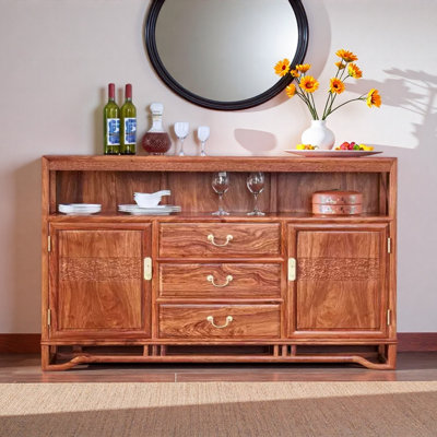 Retro High-End Solid Wood Sideboard