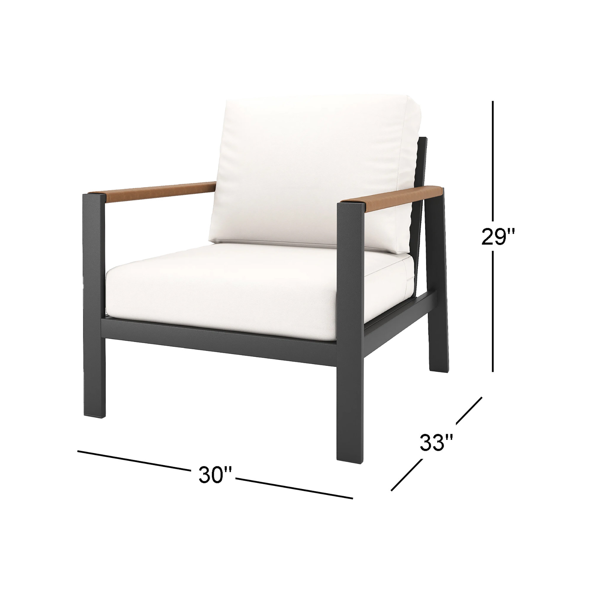 Bayla Patio Chair with Sunbrella Cushions