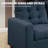 4-piece Modern Upholstered Modular Sectional With Plush Seating