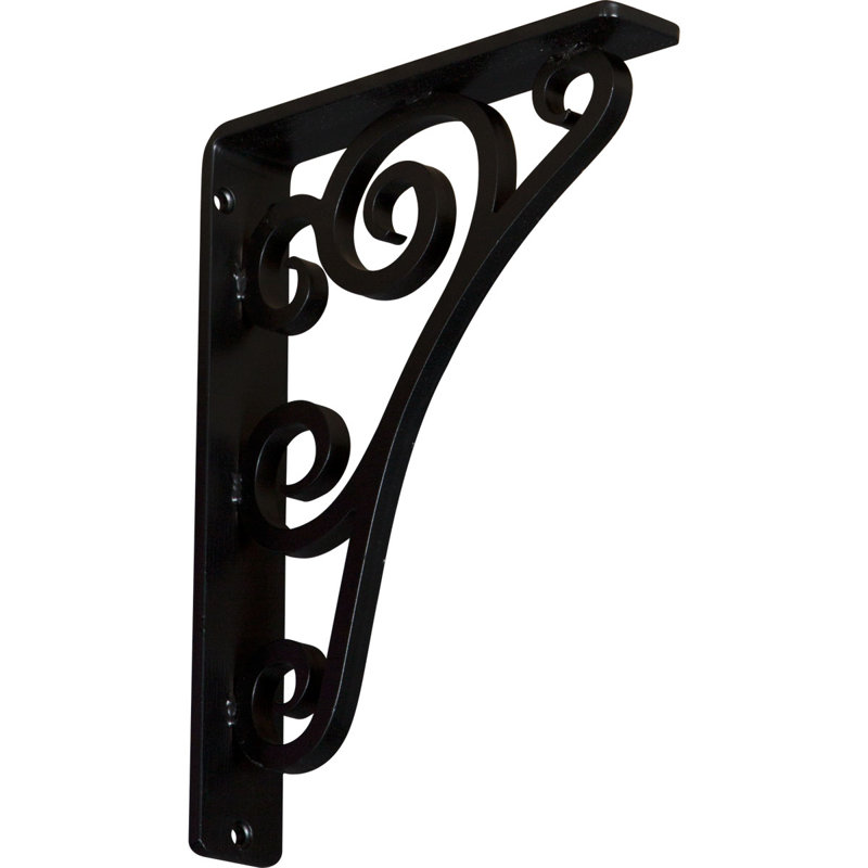 Support en fer forgé Tristan, 1,5 po x 10 po