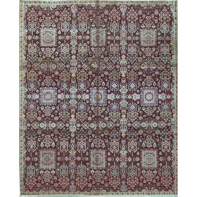 Kendale Oriental Area Rug in Pink/Green