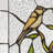 14"H Birds In A Lemon Tree Stained Glass Decorative Window Panel