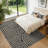 Washable Area Rug 5x7 Modern Striped Easy Jute Rug, Non-Shedding Low Pile Indoor Outdoor Carpet, Contemporary Floor Mats, Easy Cleaning Rug-676948602-676948600