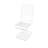 Chair, Clear Ghost Acrylic - Z LED Design 10035-2 Returned Unit