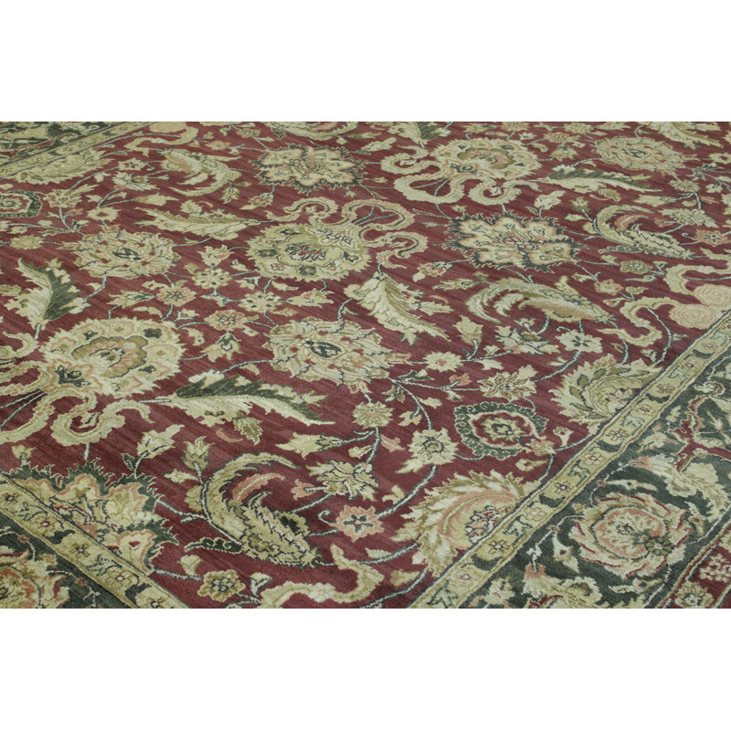Yennhi One-of-a-Kind 8.9x11.11 Area Rug Burgundy