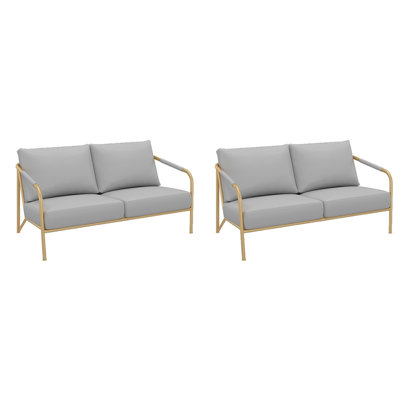 Banc rembourré en similicuir Modern Light Luxury