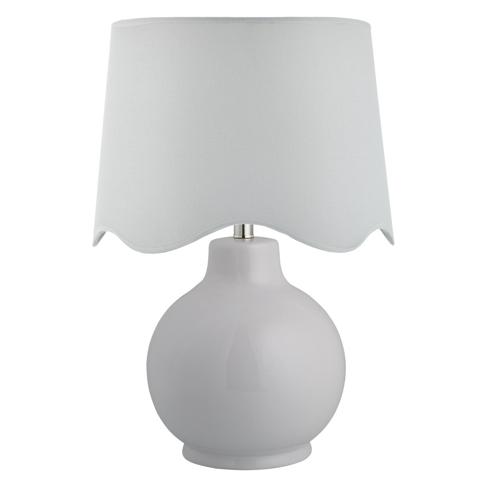 Maura Accent Table Lamp, White, White, 22"H x 15"W x 15"D