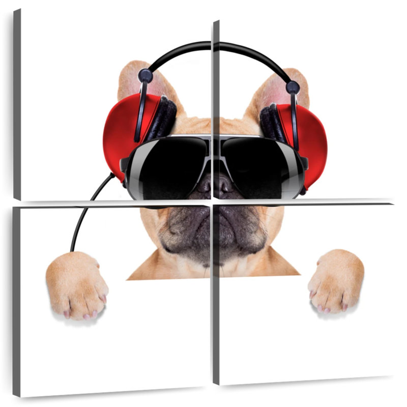 Bouledogue français Bramoph audiophile, H 38 po x l 38 po