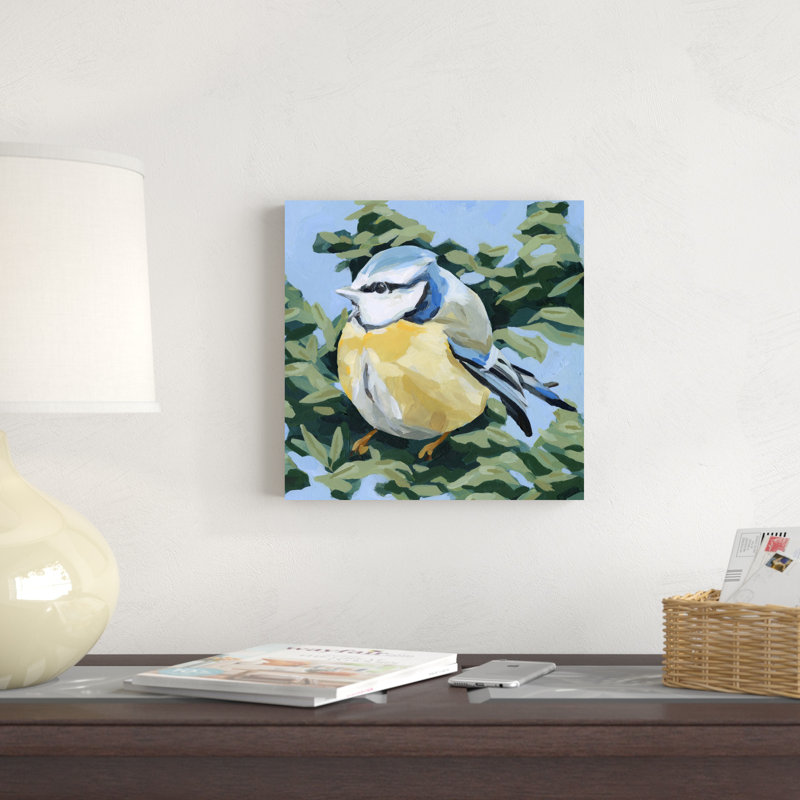 Painterly Bird II, H 12 po x l 12 po