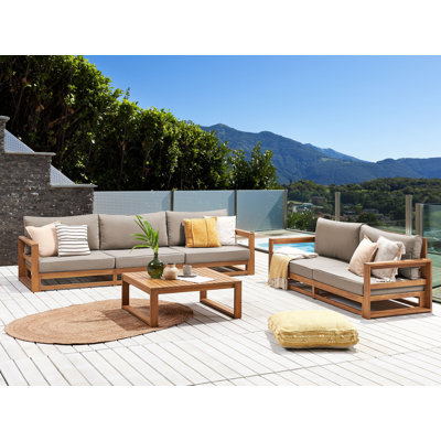 TIMOR 5 - Person Garden Lounge Set with Cushions