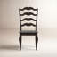 Chaise d'appoint en bois massif avec dossier en échelle Fortville-1684474845