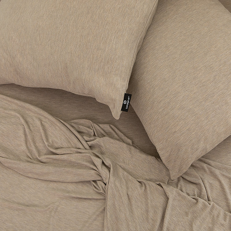 Bedgear Hyper-Wool Sheet Set - Warmth without Overheating - Breathable Soft Bedding, Queen, Beige