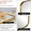  Miroir de salle de bain moderne et arrondi | Cadre en acier inoxydable-782489615-751417628