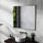Bathroom Mirror - 32-Inch Aluminum Silver, Clear View, Frame, Easy Installation