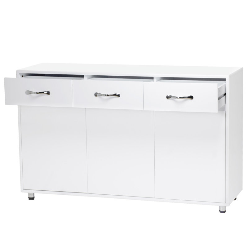 Table d'appoint Three Doors, Blanc