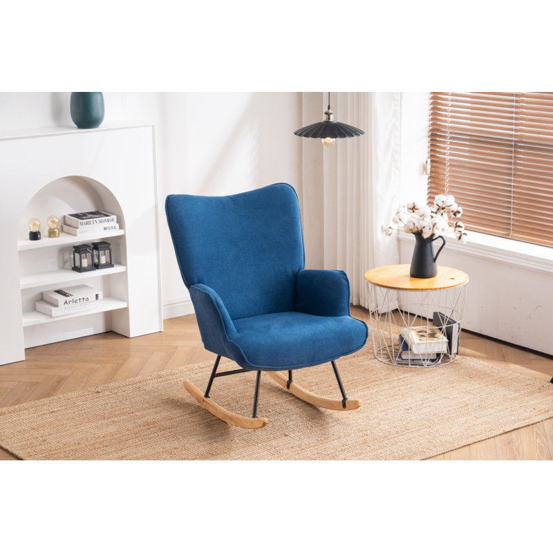 Chaise berçante Khurshida, Bleu