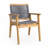 Outdoor Acacia Wood Club Chairs