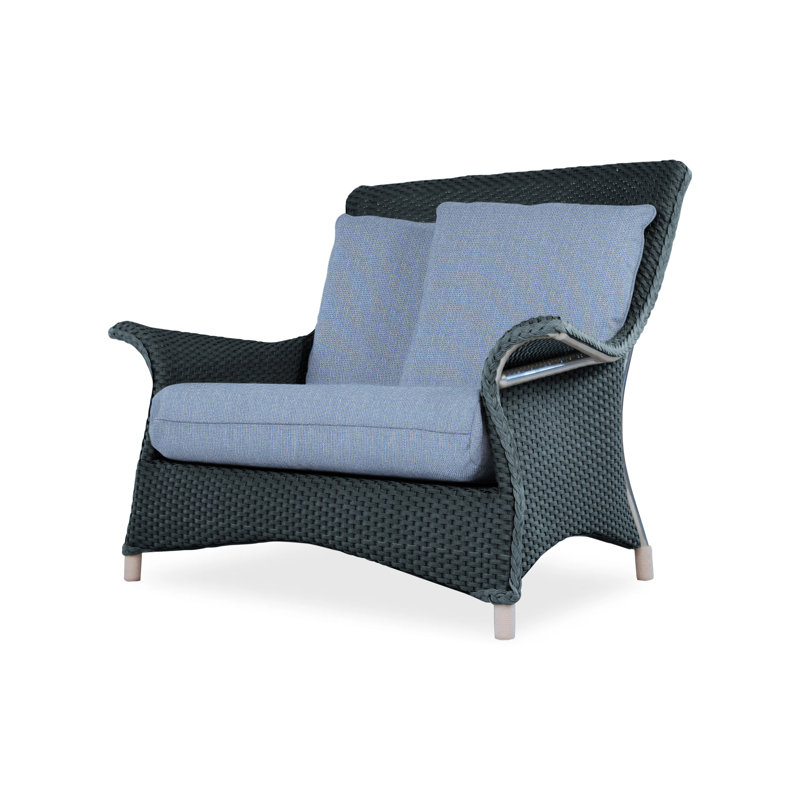 Mandalay Outdoor Lounge Chair, Demo Skyway, Hickory