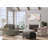 Upholstered Swivel Barrel Chair-1197035739