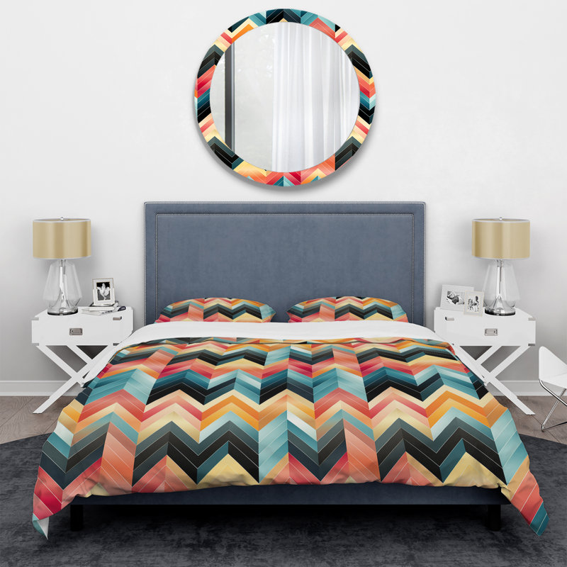 Ensemble de housse de couette en microfibre Tribal Essence, Housse de couette pour très grand lit et 2 très