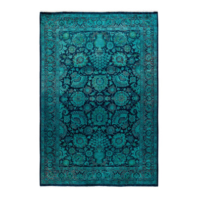 Fine Vibrance One-of-a-Kind 4' 2" X 6' 1" Hand Knotted Area Rug