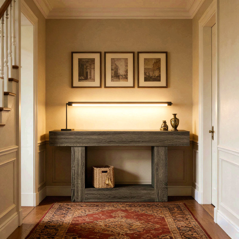 Sofa Table,Console Table,Entryway Table,TV Stand, Dark Gray