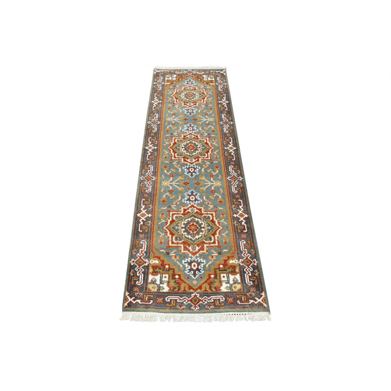 Tapis unique bleu 2 pi 7 po x 8 pi One-of-a-Kind