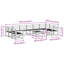 363cm Wide Patio Sectional Set