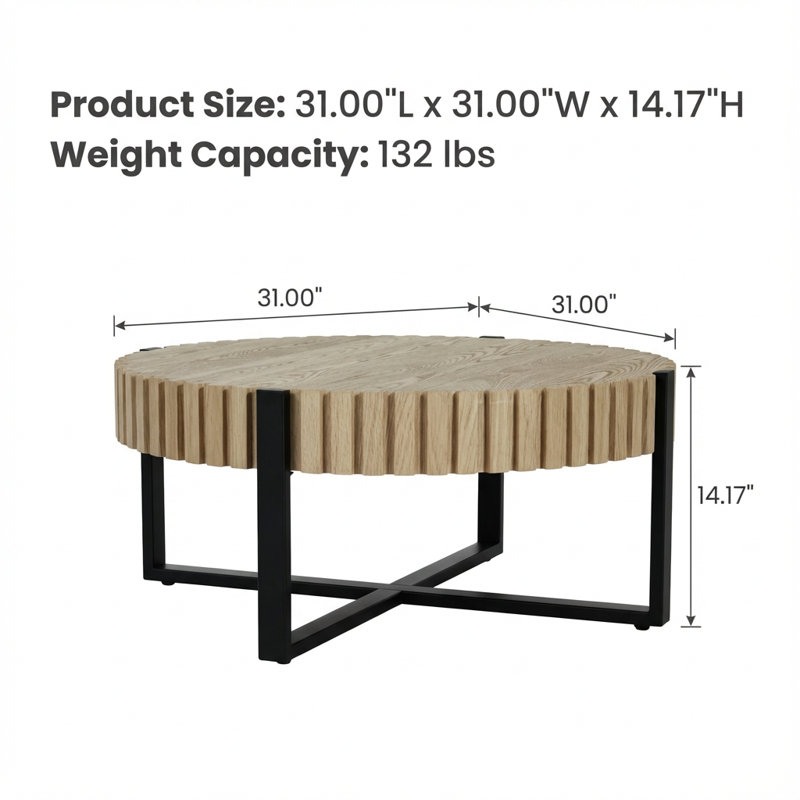Table basse à tambour Modern