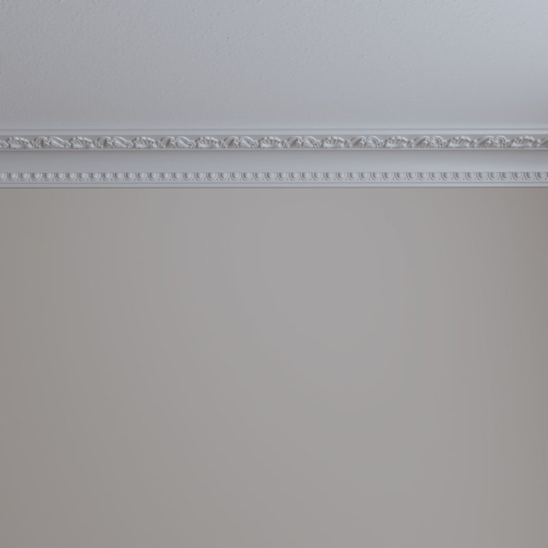 Artis with Shells White Polyurethane Crown Moulding