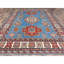 9'x11'8" Cerulean Blue Special Kazak Wool Hand Knotted Natural Dyes Rug 4B2269F0C1E74F7BA0B02C1B89215D41
