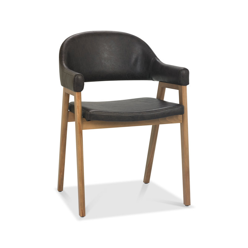 Anayalee 49cm H Upholstered Upholstered Back Armchair, Brown