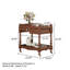 Mobile sideboard storage rack
