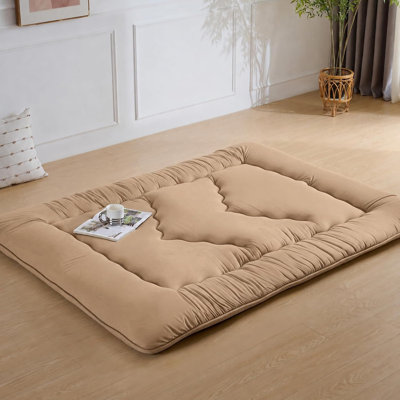 Japanese Floor Mattress,3.5" Thicken Futon Mattress Tatami Mat for Camping,Pet Mat,Twin 80''X 60"(Green)