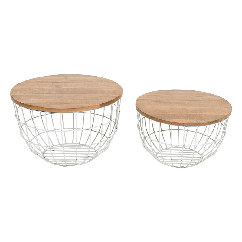 Table basse Lavergne, Blanc