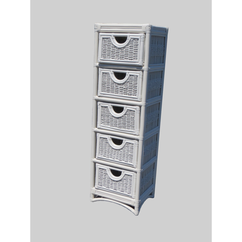 Cabery Wicker 15.25'' W 5 - Drawer Dresser
