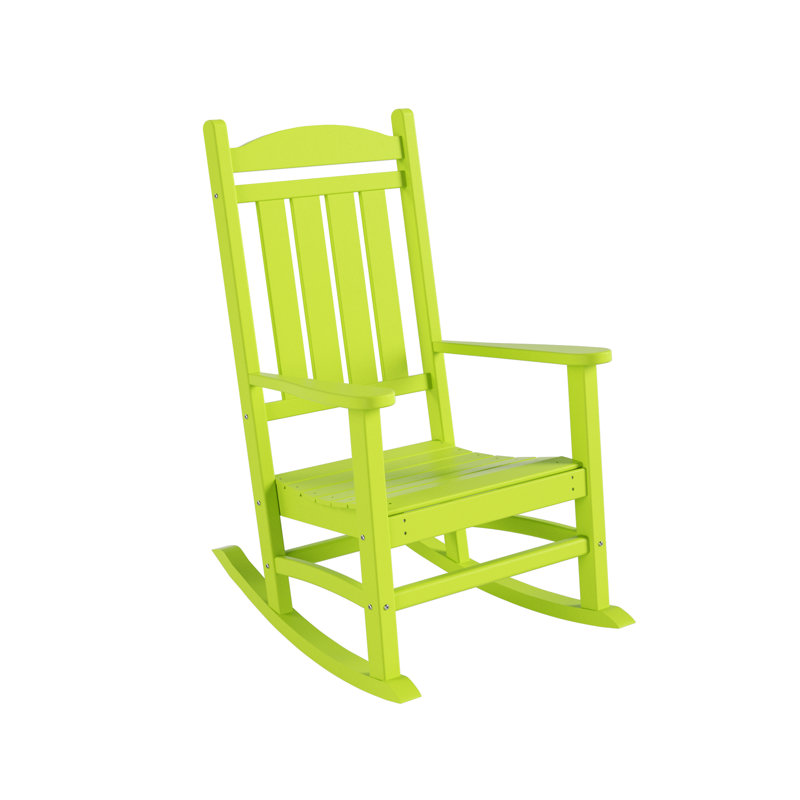 Chaise berçante d'extérieur en plastique Laguna, Vert clair