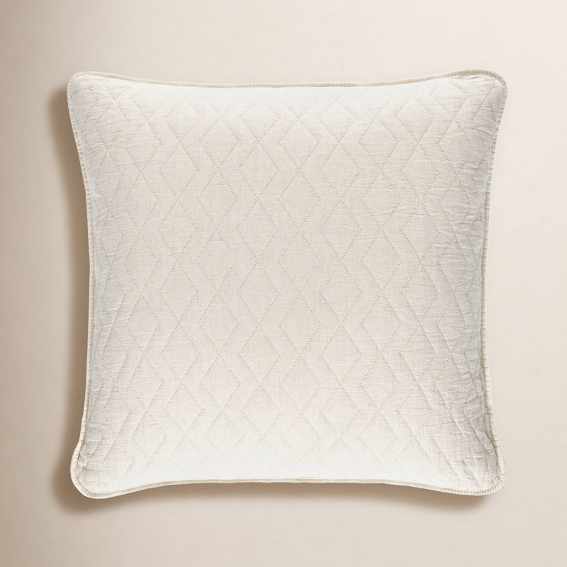 Birdie Quilted Sham, Natural, Euro