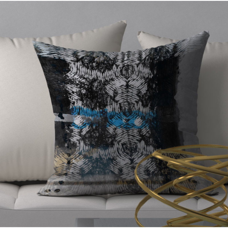 Stunning Enticing Modern Contemporary Decorative Throw Pillow, 24" H x 24" W