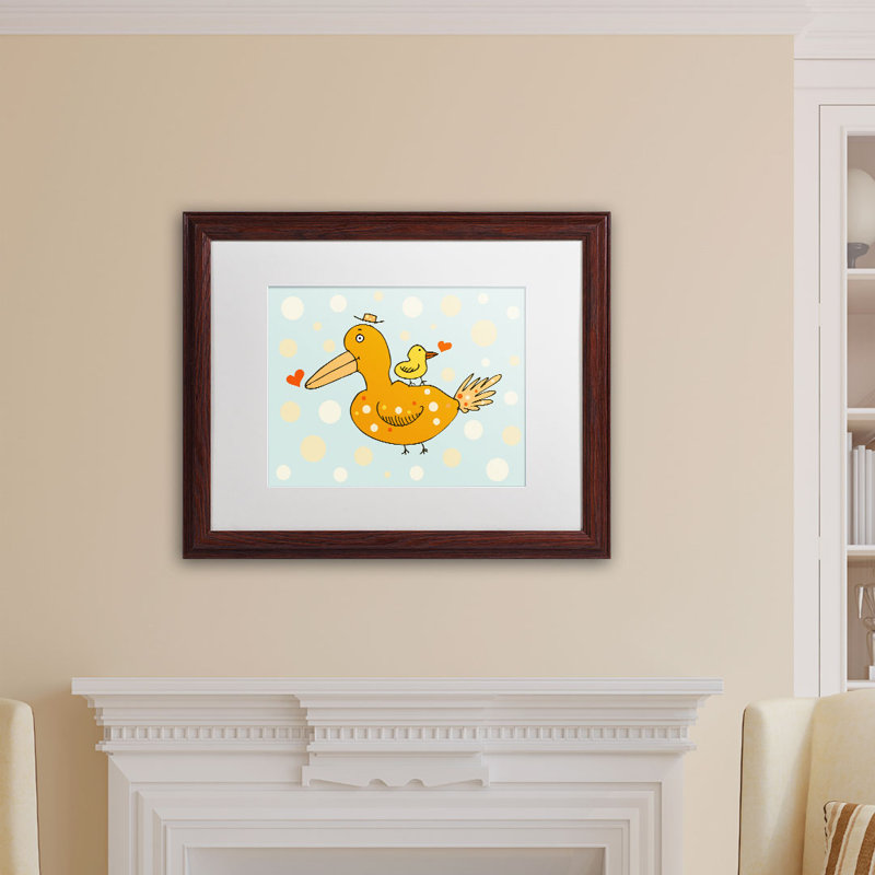 «Fetzer and Baby» par Carla Martell, art encadré, H 16 po x l 20 po