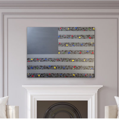 American Flag Painting by Eddie Bruckner