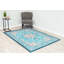 Tapis turquoise/gris oriental Crediton-169360301