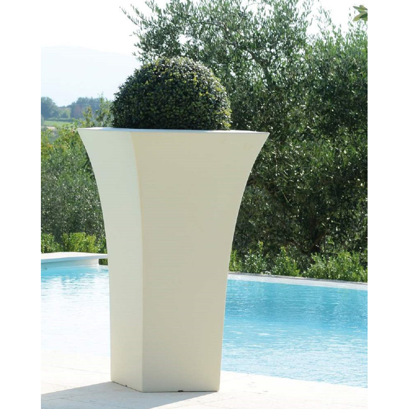 Lindemann Pot Planter, 100cm H x 56cm W x 56cm D, White