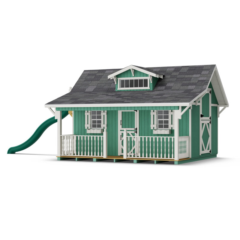 Craftsman Outdoor Wood Playhouse, 11' x 12'