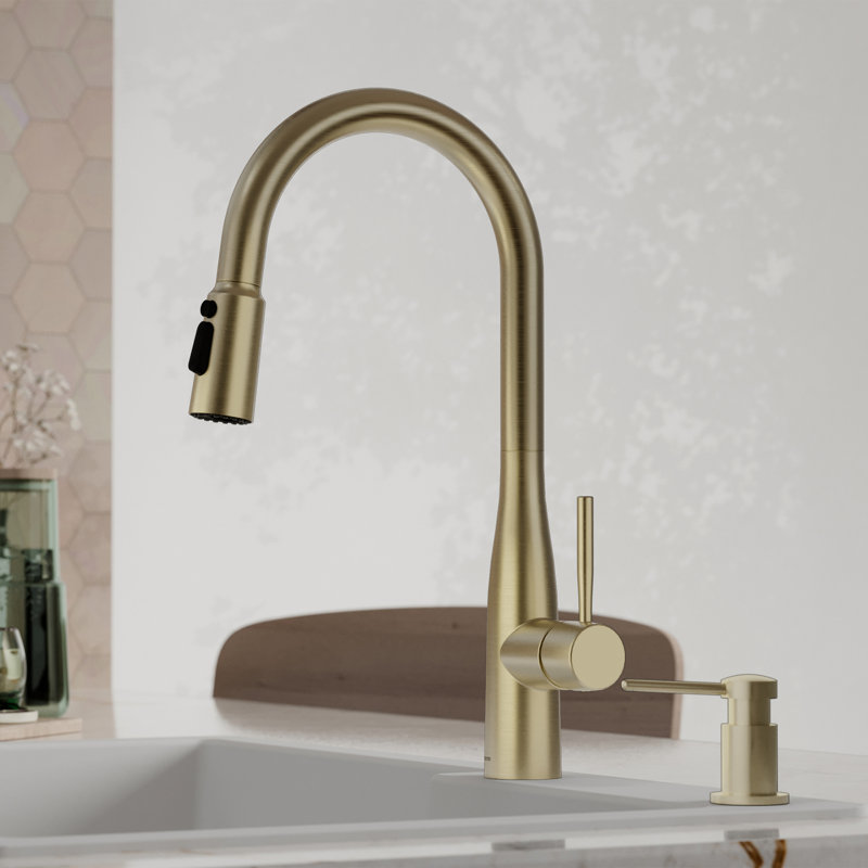 Robinet de cuisine Karran Faraday, Bronze champagne