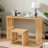 Solid Wood Dining Bench And Table Set