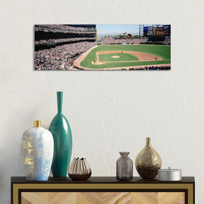 High Angle View Of A Stadium, Pac Bell Stadium, San Francisco, California, USA by Panoramic Images - Panoramic Gallery-Wrapped Canvas Giclée on Canvas