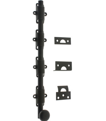 Solid Brass 24" Heavy Duty Surface Bolt
